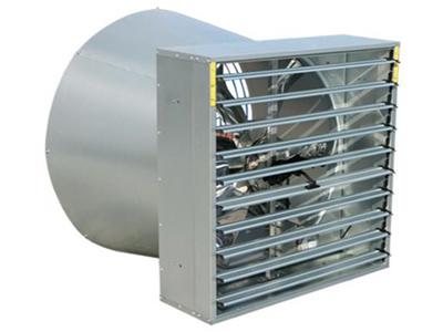 Осевой вытяжной вентилятор с жалюзи,  модель DJF(T)